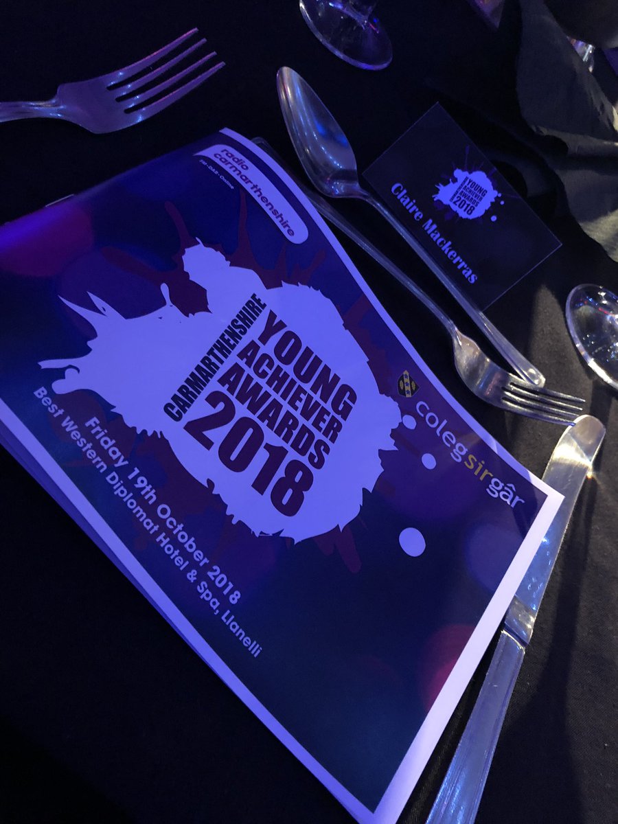clairemackerras's tweet photo. Looking forward to the Young Achievers Awards 2018 @RadioCarms @ColegSirGar #tobeexcellent https://t.co/8jMDMh4Ud7