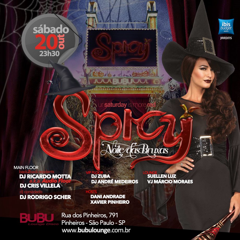 djcrisvillela's tweet photo. ★Neste sábado Spicy Extended Noite das Bruxas na Bubu Lounge 🔥 LISTA ESPECIAL: Enviar nomes p/ Whats (11) 9.6646-0519 #spicy #sabadoapimentado #back2backresidents #bubulounge #bubuhot #bubulovers #topelas #djsparty #djslife #goodvibe #friends #house #tribalhouse #lovemusic https://t.co/VECbOwx995
