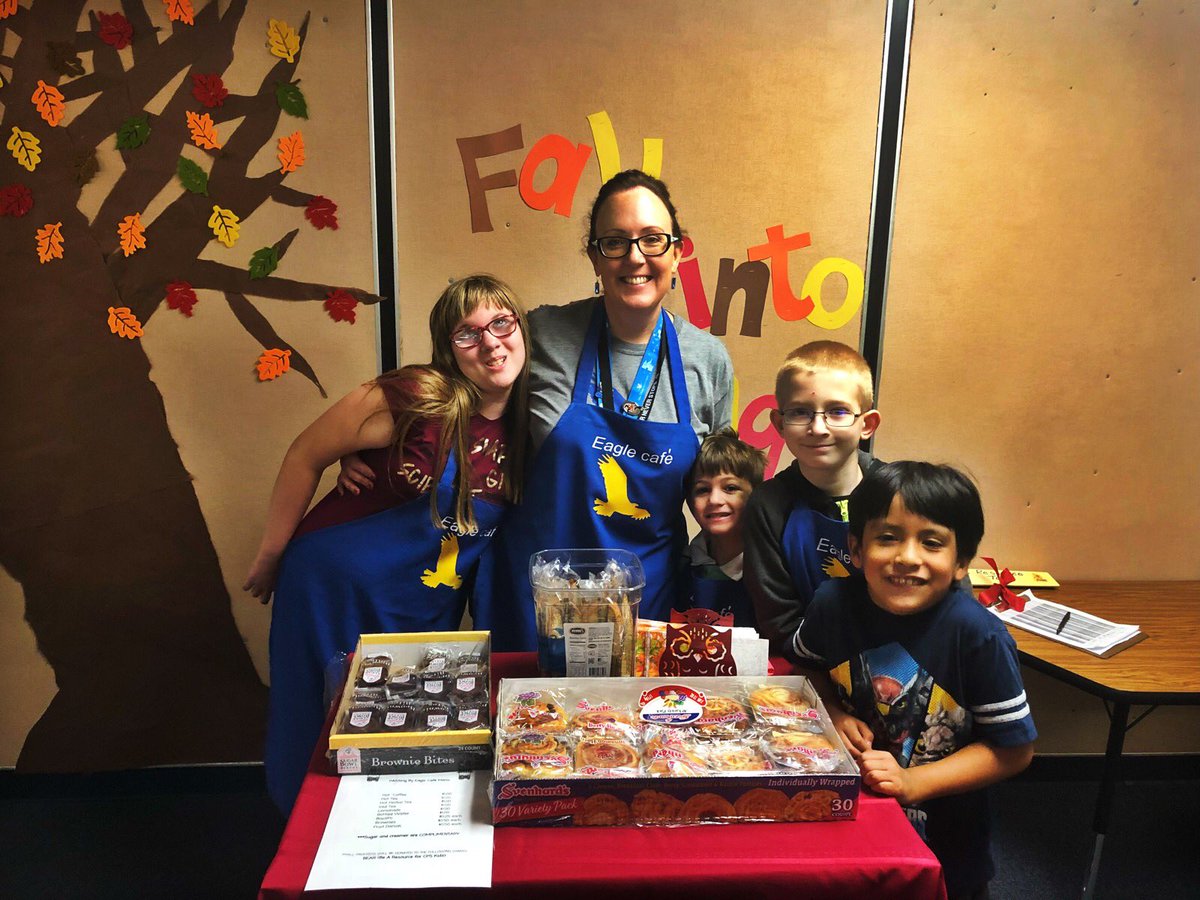 EhrhardtKISD's tweet photo. The PASSing By Cafe is in business! Our PASS kiddos are raising funds for children in need by selling coffe, tea, and treats to our @EhrhardtKISD staff! What an AWESOME crew we have! Thank you @anneev22 for being such a committed teacher! @KleinISD #MOMENTSINKLEIN https://t.co/lRVrC5HMir