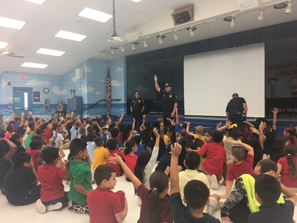 1st grade learns all about fire safety and Ms. Osborne get's to try on all the gear! <a href="/GTEtoucans/">Golden Terrace Elementary</a>  <a href="/MissOsborneGTE/">Ms. Osborne</a>