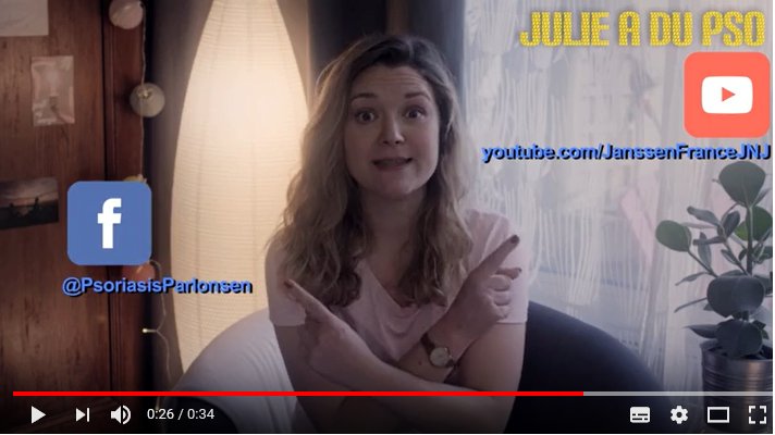 MarionPouchain's tweet photo. La Websérie #Julieadupso arrive pour la 1ère fois sur grand écran pour la Journée Mondiale du #psoriasis. Super initiative de @JanssenFRA qui sera visible du 24 au 30 octobre dans les salles de cinéma. Si vous ne l'avez encore jamais vue, c'est par ici : https://t.co/ij6WMVRp8r https://t.co/vlumhASUJT