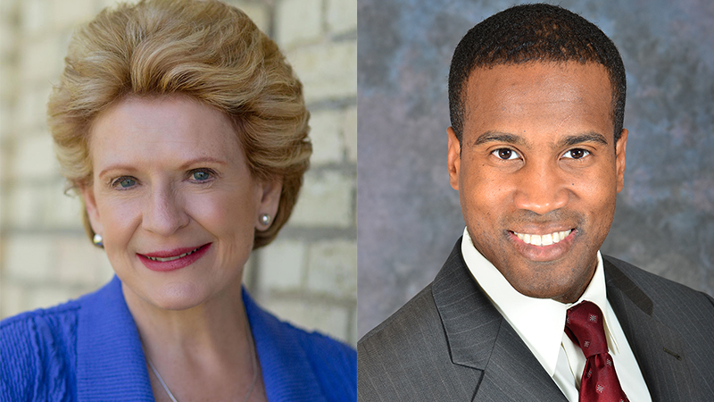 DJCnews's tweet photo. From @MichiganRadio - U.S. Senate candidates Stabenow, James trade blows in Detroit debate. 
Story here: https://t.co/Bp5FTLdjC8
#DJCNews https://t.co/uCMbpSp2aa