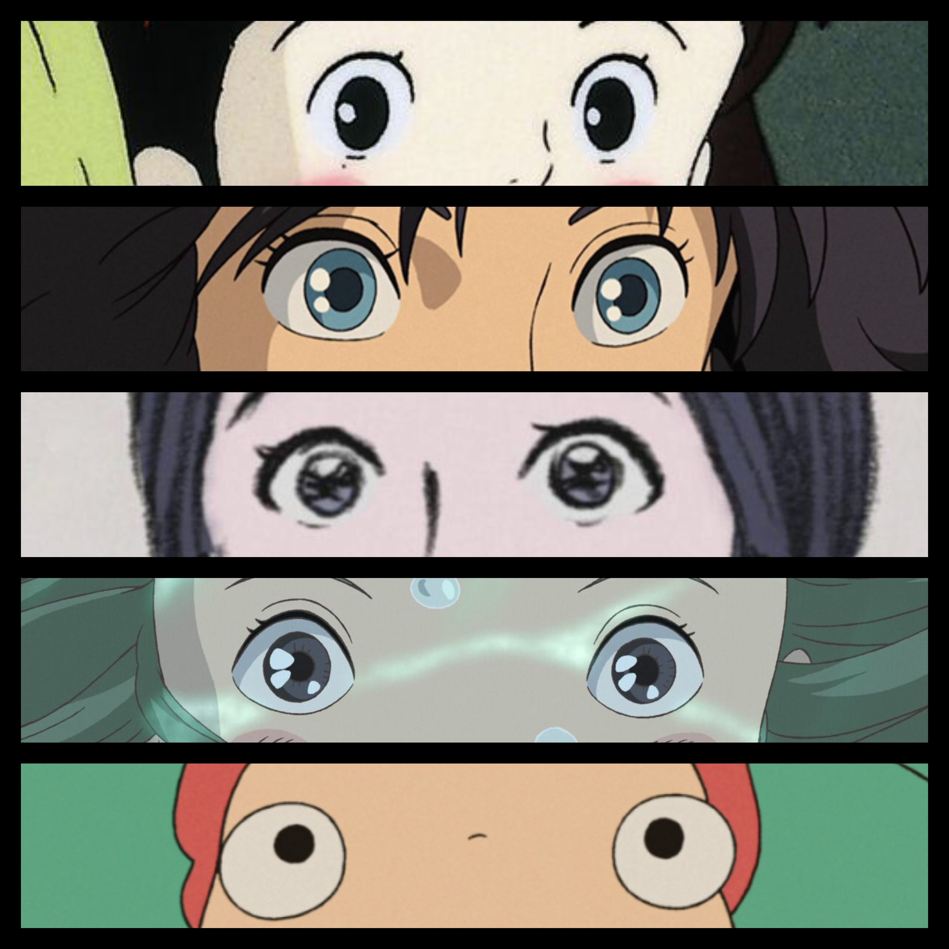 Studio Ghibli Character Collage