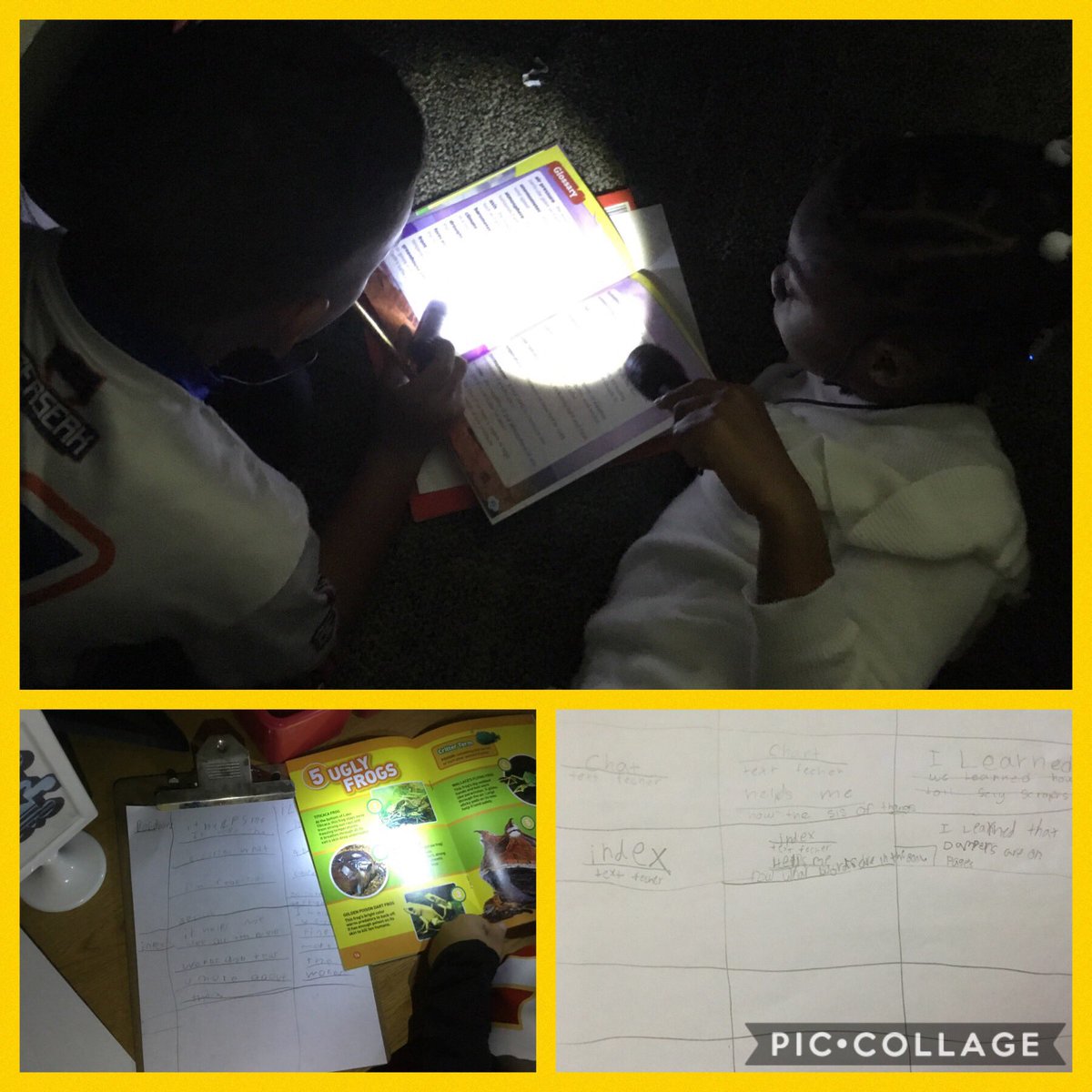 ShannaMingee's tweet photo. @bp_mustangs digging into text features with our first flashlight Friday for reading! 🔦📚 https://t.co/ON4K62Bw3e