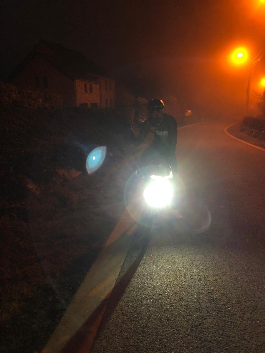 DeGendtThomas's tweet image. Day 6. Early start in the dark. Fast pace again and almost no stops. Flat tyre at 5km from the finish but happy we did this. Now time for some rest and vacation. Thank you @Tim_Wellens for the company and the great moments. 200km in 6h40. #TheFinalBreakaway
