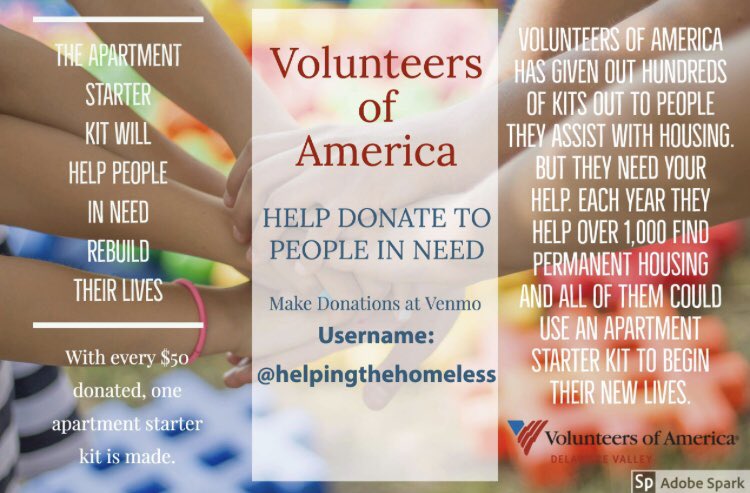 Rutgers_MA's tweet photo. Our member Kristen is doing a project for her organizational behavior class and her group is collecting donations for Volunteers of America. VOA helps individuals in need move into their first apartment. These people have nothing to start out with so the donations mean a lot! https://t.co/GP1z5i66R3