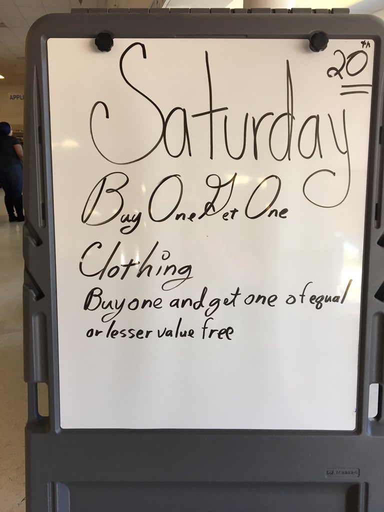 RRMissionStore's tweet image. Tomorrow is #BOGO at the Raleigh Rescue Mission Thrift Store!  
#bestdealsinthetriangle