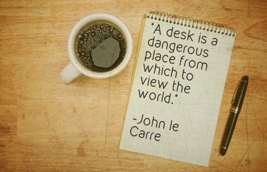  Happy \"Check the view from the trenches/frontlines\" Friday! Happy Birthday John le Carre! 