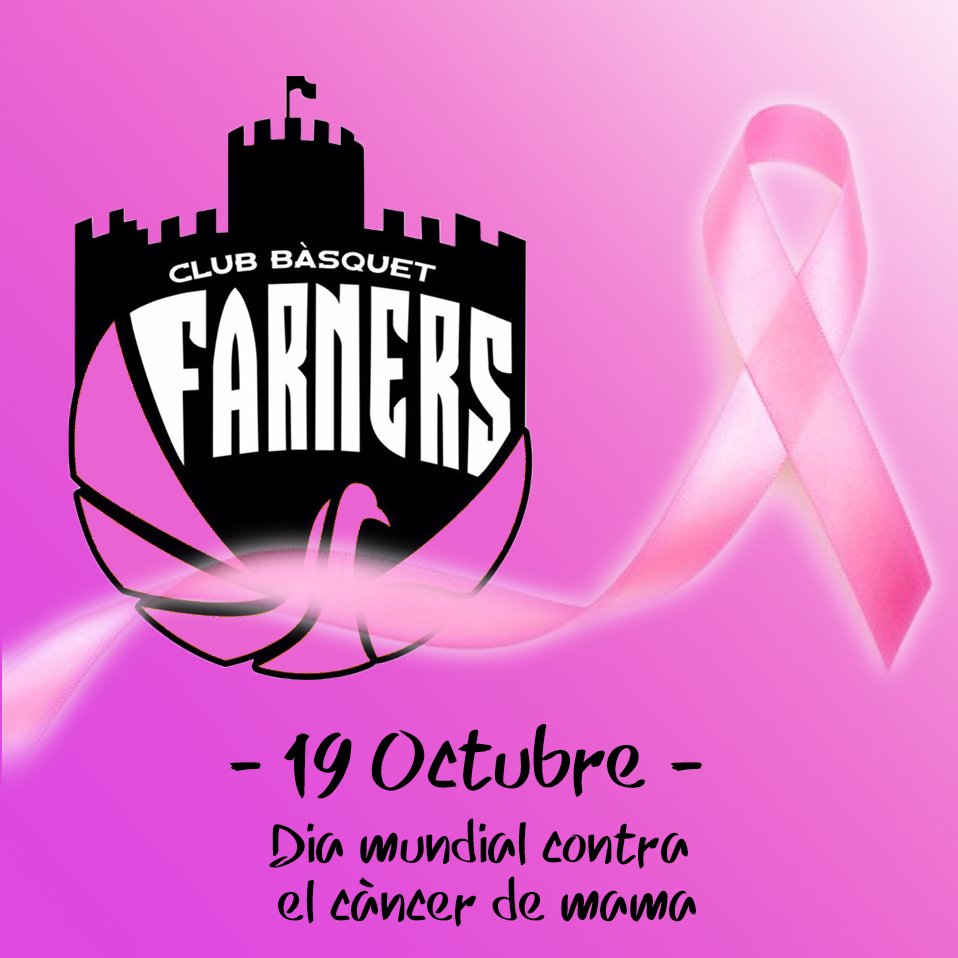 cbfarners's tweet photo. Avui per totes les valentes que no deixen mai de lluitar.
#DiaMundialdelCancerdeMama #sumatalrosa #19Octubre https://t.co/CRyb78pAGV