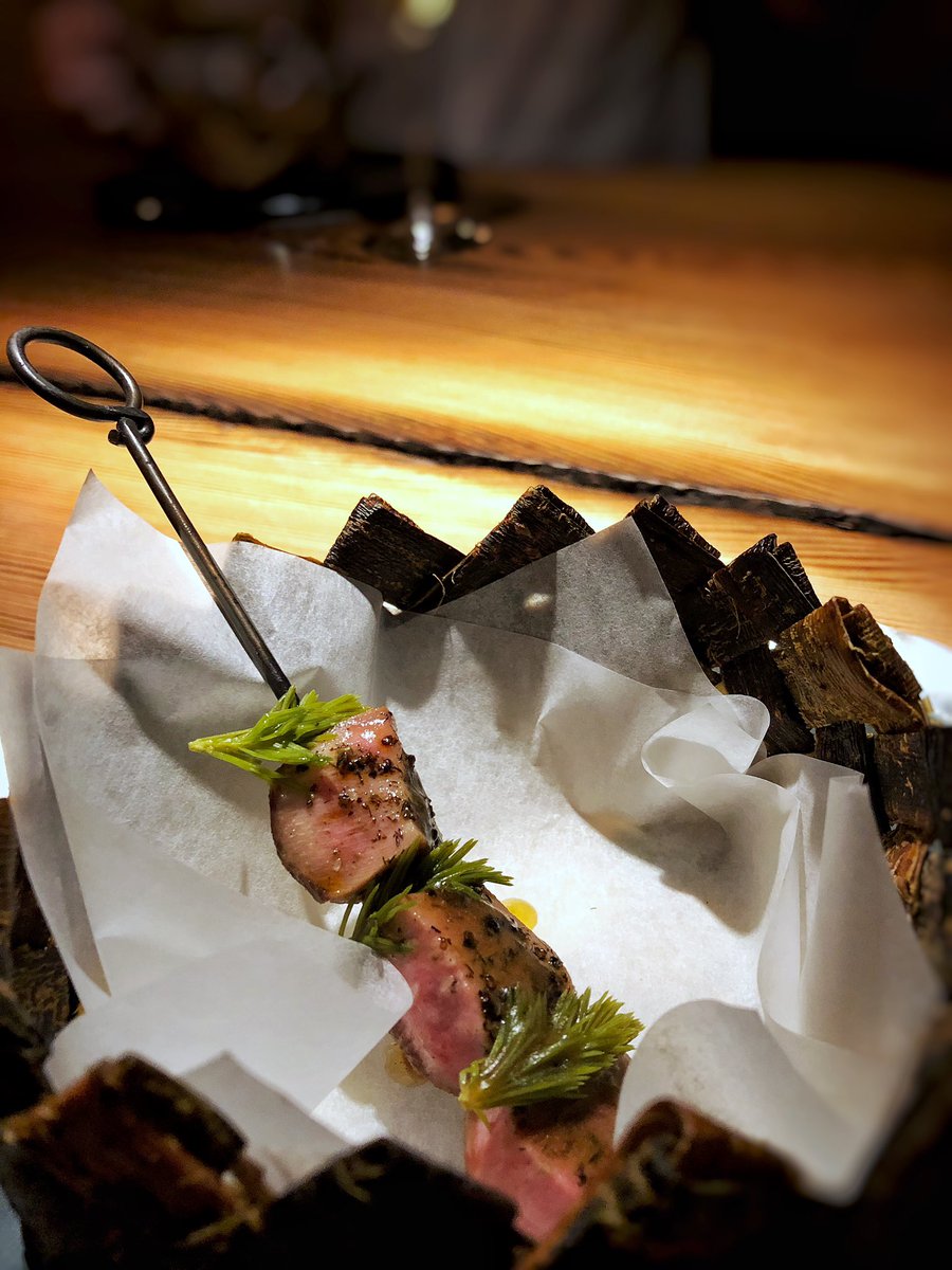 Reindeer brain “pie” and barbecued reindeer tongue <a href="/nomacph/">restaurant noma</a> <a href="/ReneRedzepiNoma/">Rene Redzepi</a>