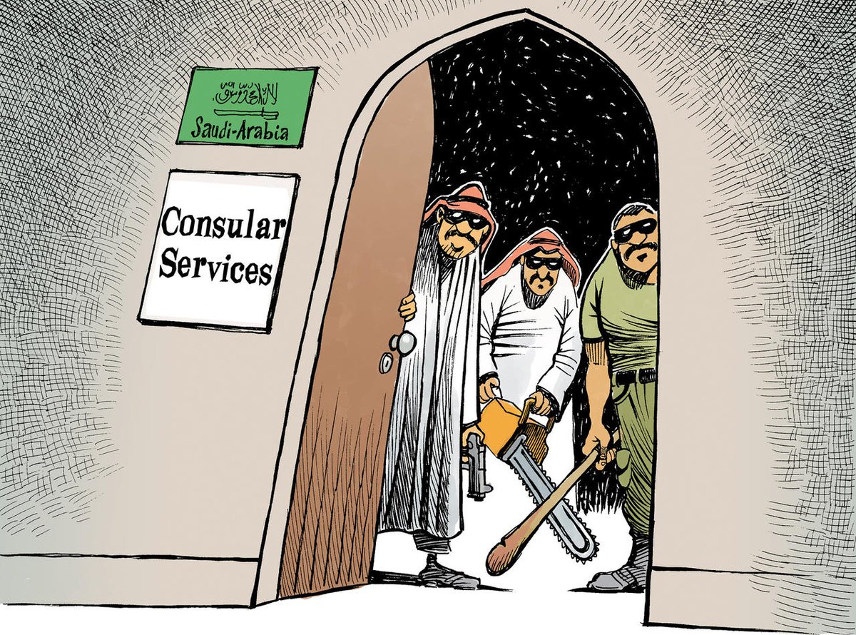 TerrenceHn's tweet photo. Affaire Khashoggi: Dissidents saoudiens et touristes craignent désormais de se rendre dans les consulats du royaume. 😂😂😂😂 https://t.co/RARHPVIMwf