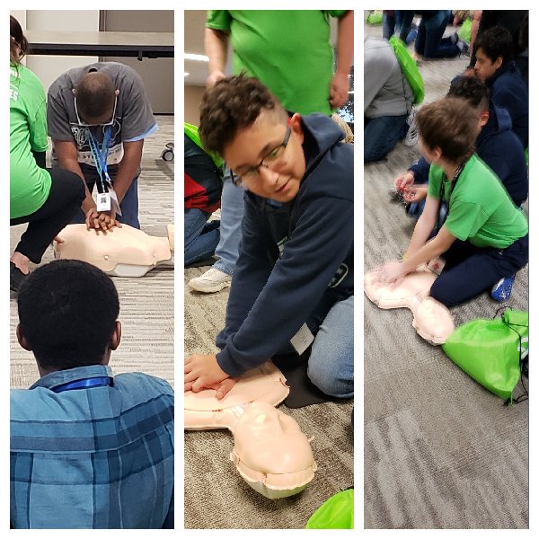 LTMathBytes's tweet photo. @netzeroJMS #ntxstem Learning hands on CPR! https://t.co/YPMWEE7jWK