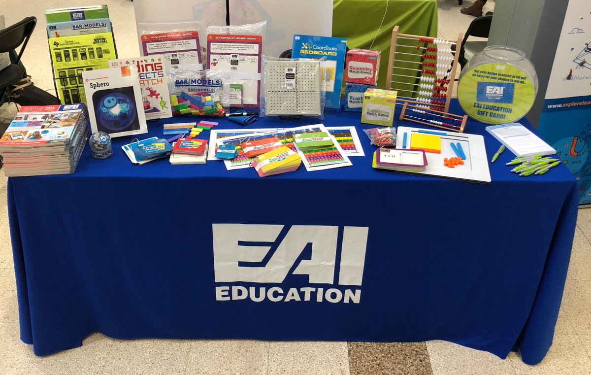 EAIeducation's tweet photo. Hello #MDmath18 attendees! Stop by our booth and check out some great math learning tools, TI calculator show specials plus a chance to win a $50 EAI Education gift certificate! https://t.co/njDnohmg2s