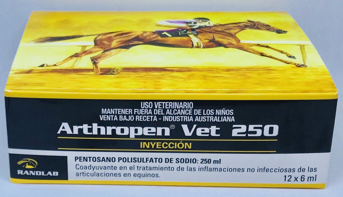 RandlabArg's tweet image. ARTHROPEN VET 250 - Pentosan Polisulfato de sodio
Inyección