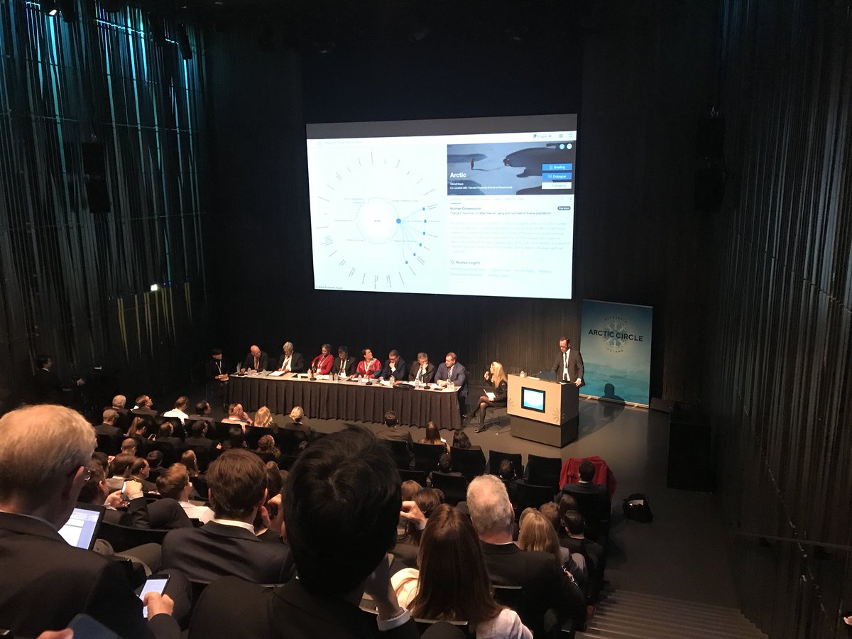ACRM_DK's tweet photo. How big can a panel be 1 1/2 hour session? 12 people speaking about the arctic. #ArcticCircle #ArcticCircle2018 https://t.co/rkkjUCYVYl