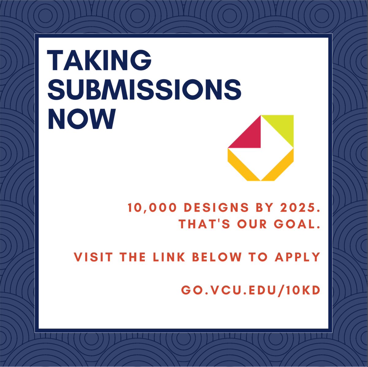 It's on!

As of yesterday, our ‘Innovation Challenges’ competition went live! Our goal is to solve real-life problems in the fields of education, energy and health by use of newly emerging technology.

Find out more, and/or apply with the link below!

go.vcu.edu/10kd
