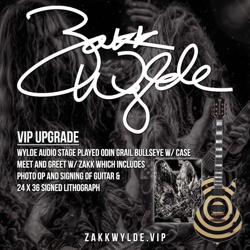Wylde Audio (@wyldeaudio) on Twitter photo VIP Packages now available for the 2019 <a href="/OzzyOsbourne/">Ozzy Osbourne</a> Tour exclusively at:
ZakkWylde.VIP VIP Packages now available for the 2019 <a href="/OzzyOsbourne/">Ozzy Osbourne</a> Tour exclusively at:
ZakkWylde.VIP
