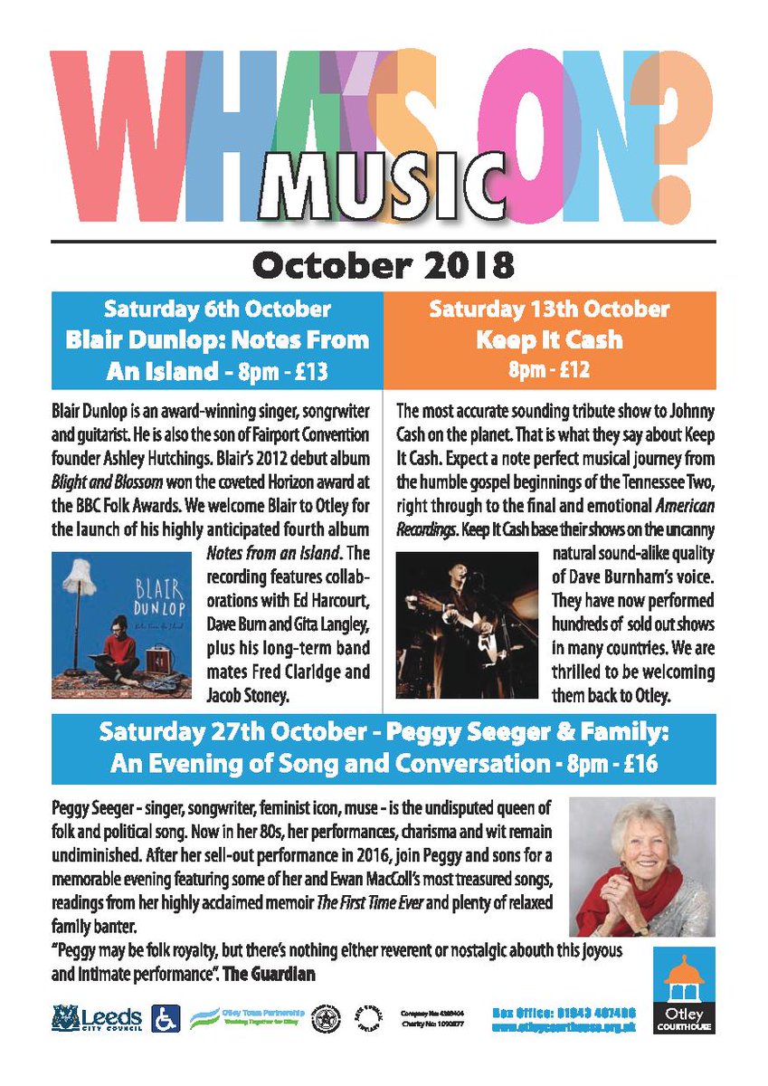 OtleyCourthouse's tweet photo. Friday at 5 is our whats on guide @thinkingdrinks @ReformTheatre @WharfedaleMum @HarrogateMums @IlkleyMums @IlkleyChat @YorkshireTots @visitotley #halloween #halfterm https://t.co/tx9Al87Orv
