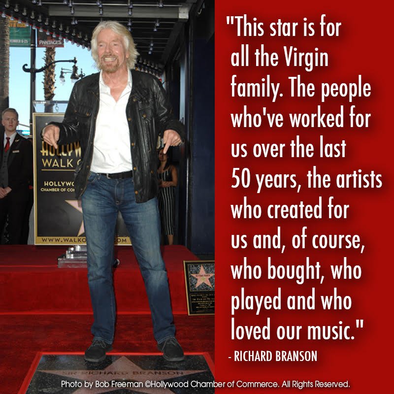Congrats on your Star @RichardBranson! Get the <a href="/OfficialWalkApp/">Walk of Fame App</a> for photos, trivia &amp; more ow.ly/QP1FZ