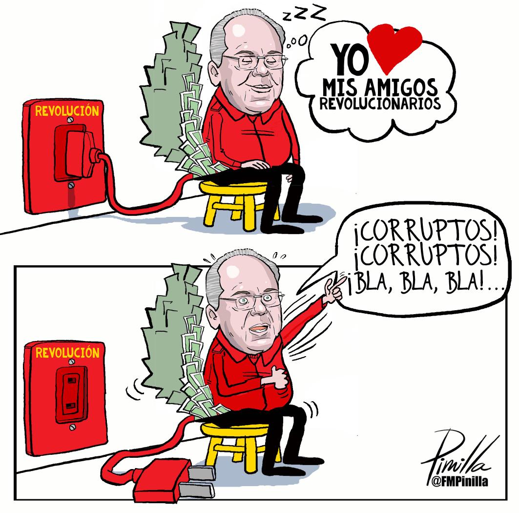 Rafael Ramirez enchufado y desenchufado... #caricatura. #Venezuela