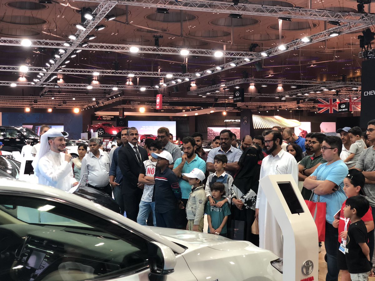 ILQLive's tweet photo. Mr.Q is back at @toyotaqatar booth at #QMS2018 for another Q&A session about hybrid cars and you will get a chance to win a prize!
Yalla! Come on over! https://t.co/zwM48bG1IU