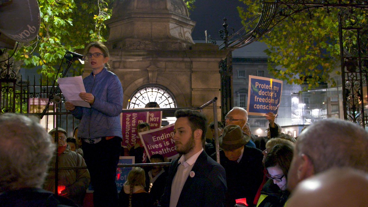 prolifecampaign's tweet image. Dr. Ashling Bastible addresses Freedom of Conscience Rally in Dublin this week. bit.ly/2yOhSVX
#freedomofconscience #amendthebill #unjustbill #chooselife