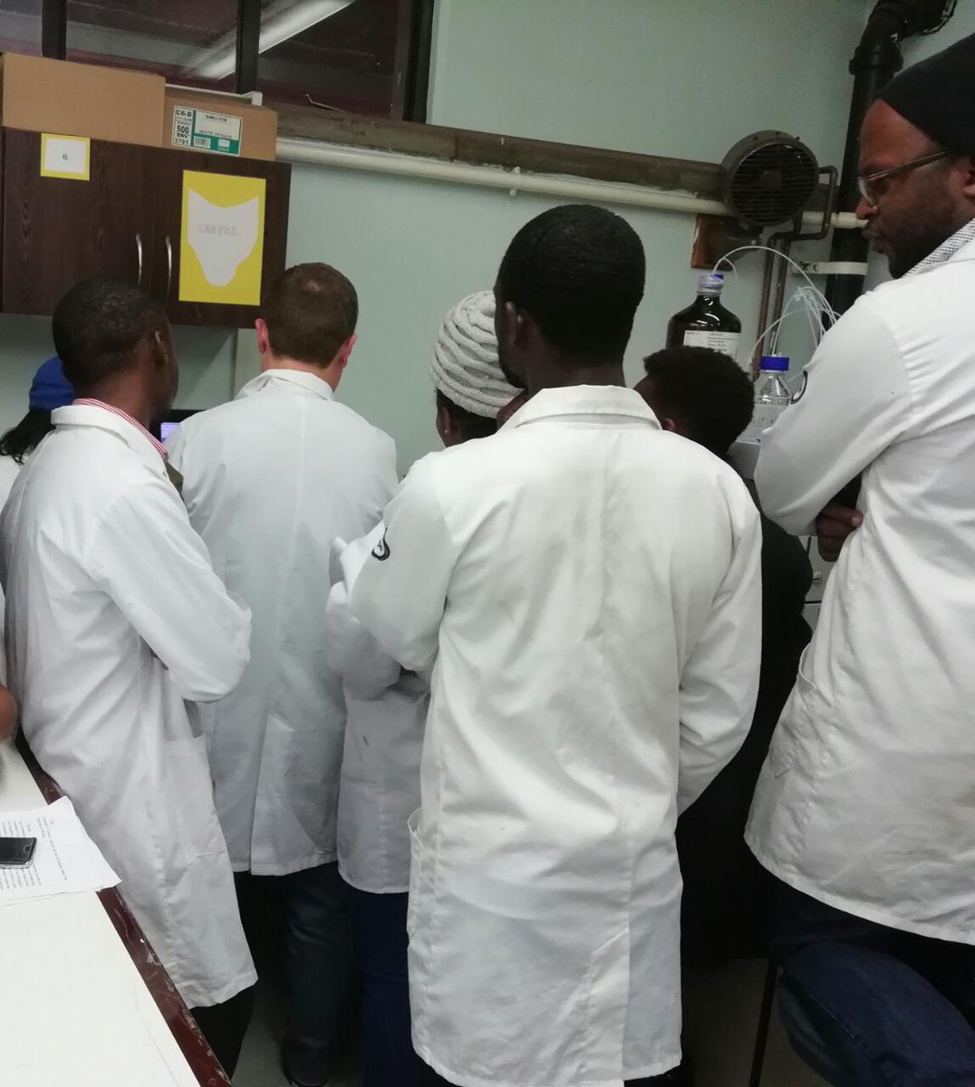 NjobehPatrick's tweet photo. Waoh, what a hectic week with food safety related activities. From #FSaS2018 to #Mytoxin analysis workshop under the #MycoSafeSouth @NRF_News #LEAPAGRIC project at @go2uj. Just concluded the workshop with practical aspects on LC-MS/MS. Another next year. Be der. @MYTOX_SOUTH https://t.co/LfnGfuMPiP