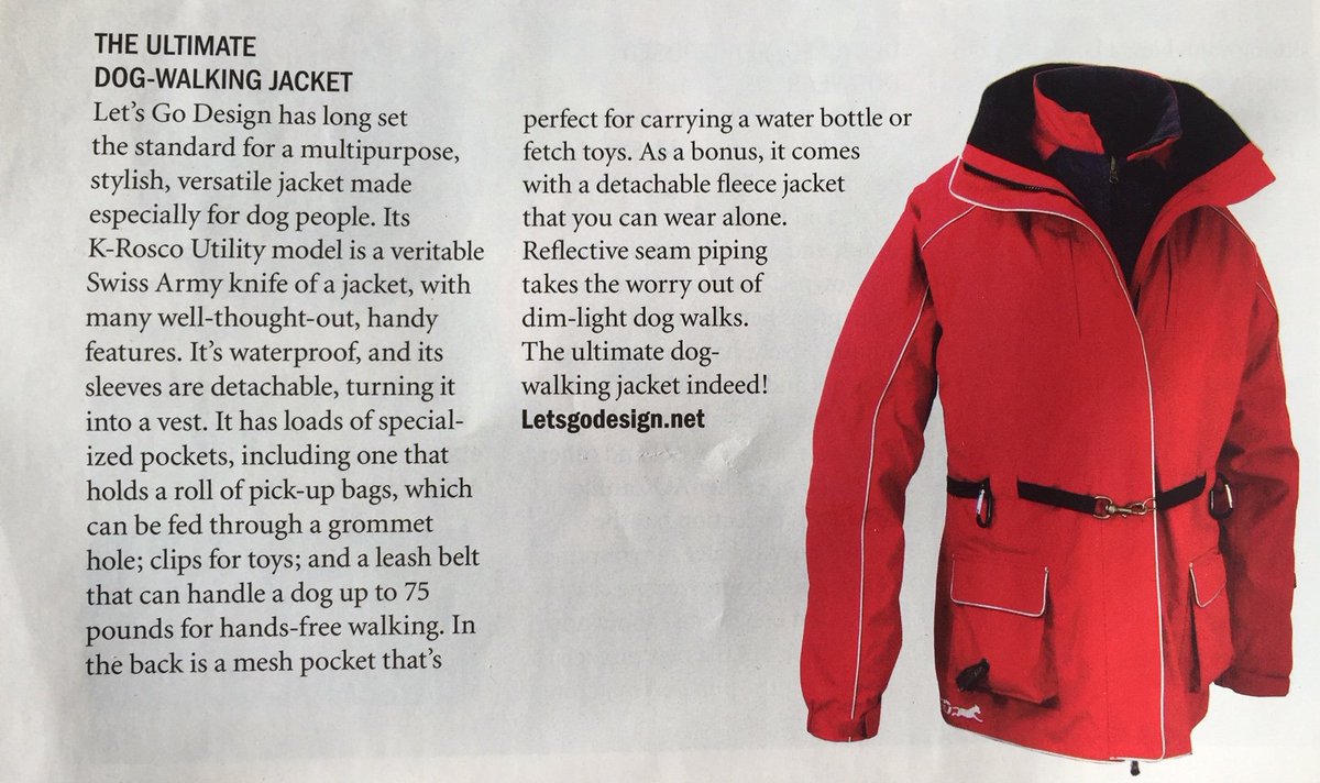 dog walking utility jacket