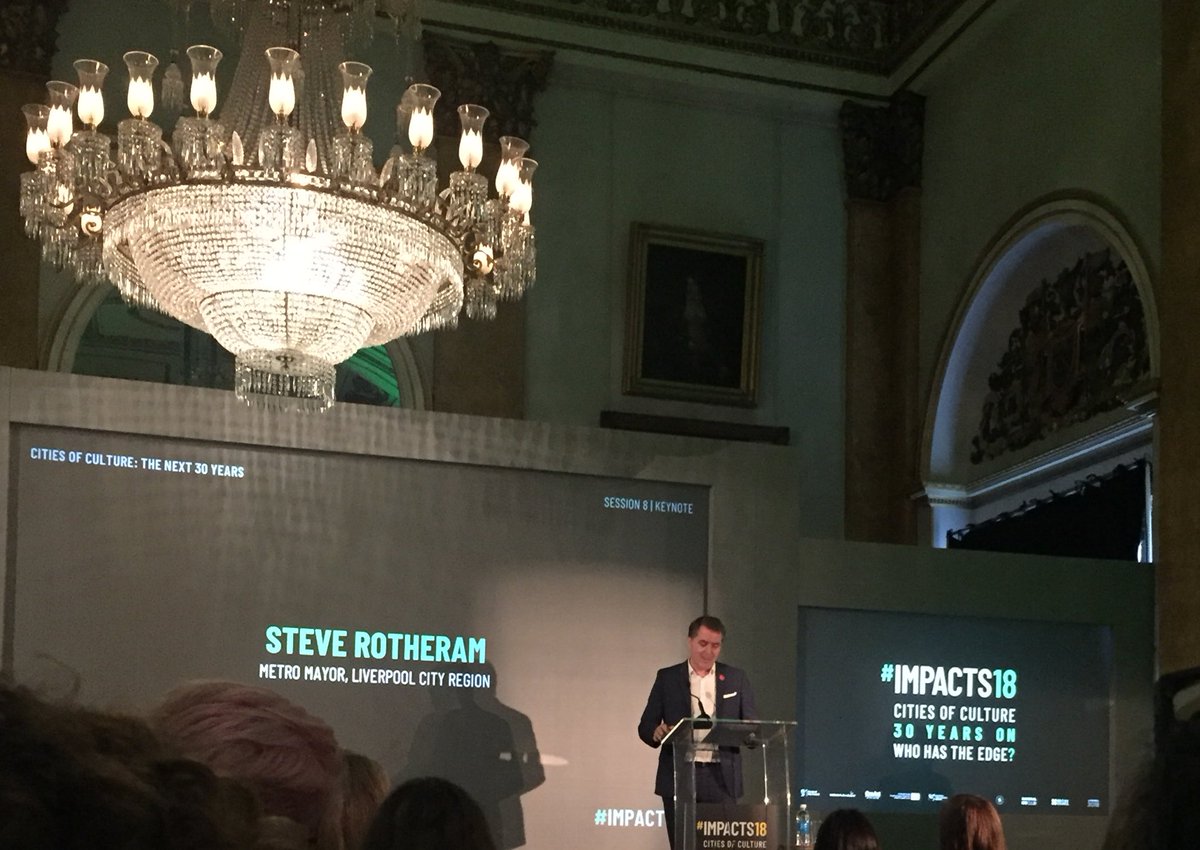LJMUAlumni's tweet photo. Listening to @LJMU alumnus and Liverpool City Region Metro Mayor Steve Rotheram closing speech at #Impacts18 at the beautiful Town Hall. #amazingalumni https://t.co/z4cygKcbfk