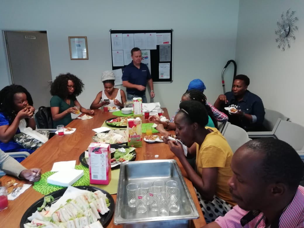 NjobehPatrick's tweet photo. The @NRF_News #LEAPAGRIC sponsored #Mycotoxin analysis workshop at @go2uj via the #MycoSafeSouth project was concluded with consumption of #mycotoxin free foods and drinks. Much appreciation to d funding bodies, #Shimatzu, Prof Okoth, Dr Gnonfolin Benoit, Valerie Muckoya 4 all. https://t.co/7kX6drGWin