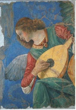 ただいま「リュートを弾いている天使の絵」コンクールを開催中。（私の