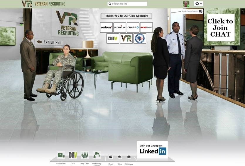 Networking lounge now available for #service members #veterans, military spouses in the Veteran Recruitment Center veteranrecruiting.com #talentliveshere #jobs4vets #vetfriendly #networktogetwork