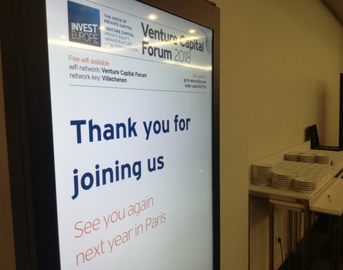 InvestEuropeEU's tweet photo. It's a wrap! Our thanks to all the sponsors, speakers and delegates who took part in this year's #VCForum2018 #VCF18 - see you next year in Paris!! https://t.co/v3kRTnLHp8