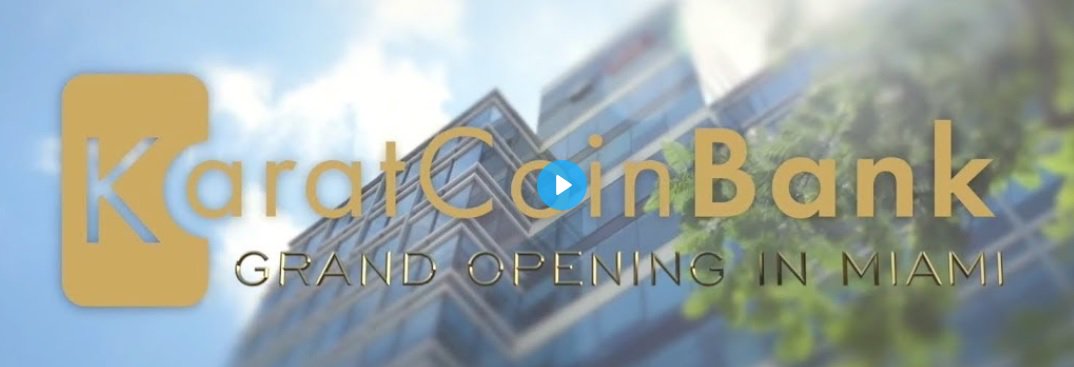 CryptoKbc's tweet photo. World First Crypto Bank - Miami KaratCoin Bank - Hong Kong KaratCoin Bank Branch Cryprtocurrency Backed by Gold! https://t.co/1hPajAqkvr - 

Become A Customer Or Earn By Becoming an Affiliate

#crypto #cryptokbc #cryptocurrency #bitcoin #karatgold #karatgoldcoin #karatcoinbank https://t.co/0B8AOQkjQh