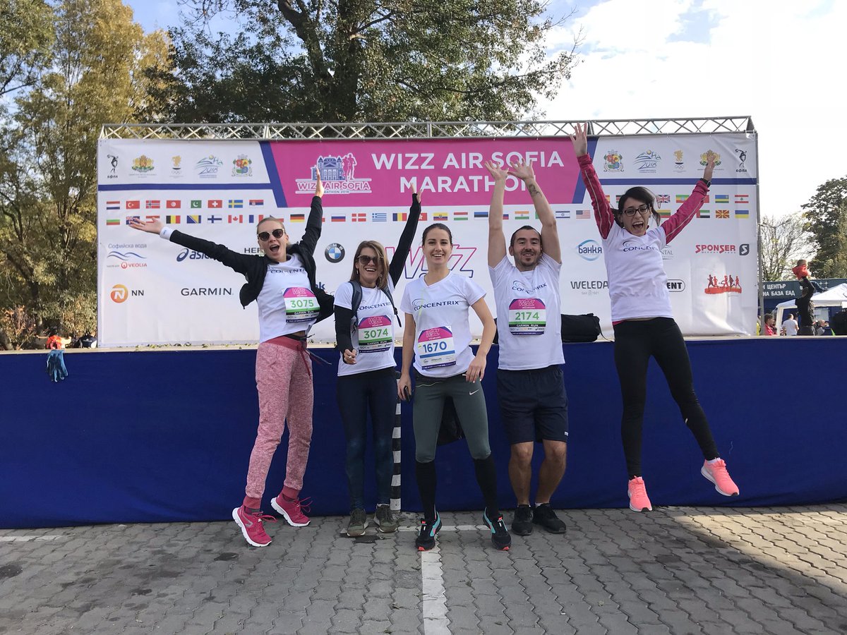 DavidBr17914918's tweet photo. @ConcentrixEU Health and wellness initiatives are always great to support. Collectively the team ran 237.537 km #SofiaMarathon2018 #Proud #ONETEAM #NOW #concentrix https://t.co/oLjrlz5p6O