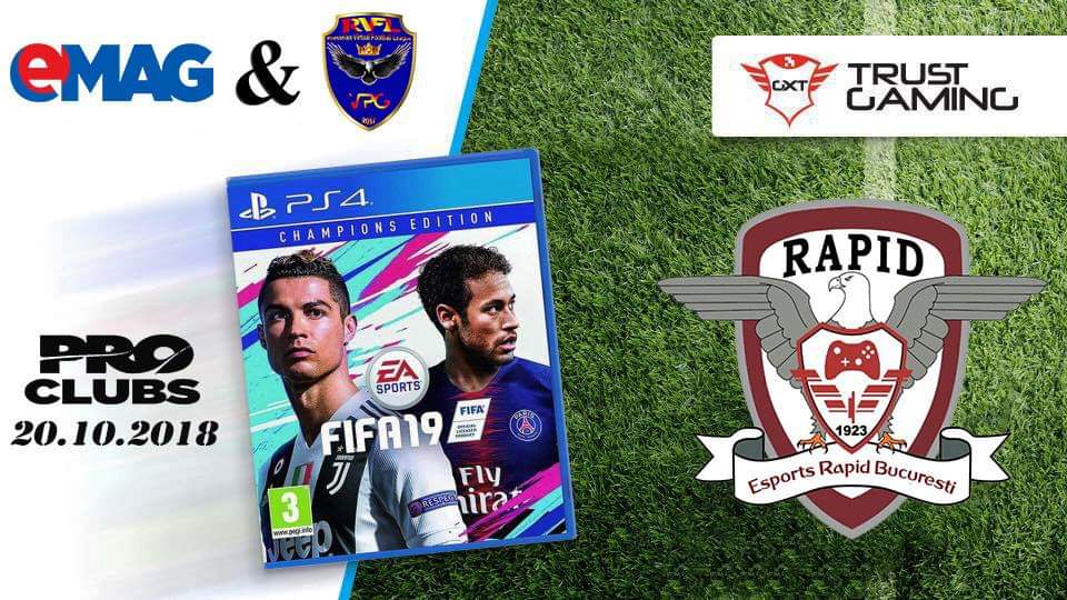 eSportsRapidBuc's tweet photo. We are excited to announce that @eSportsRapidBuc will take part in the tourney organized by @VPGRou in partnership with @eMAG, tomorrow (20.10.2018) from 14:00
#LegendContinues 🇱🇻 https://t.co/ZkfOXp9Toi