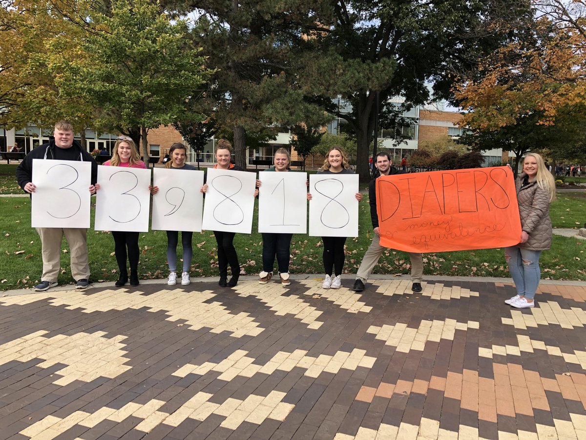 dm_bgsu's tweet photo. We are thrilled to announce that with the amount of money raised, we would be able to buy 33,818 diapers for babies in the NICU! Thank you all for an amazing 48 hoursπβ€οΈ #ForMoreMiracles https://t.co/AdmAXuWr9x