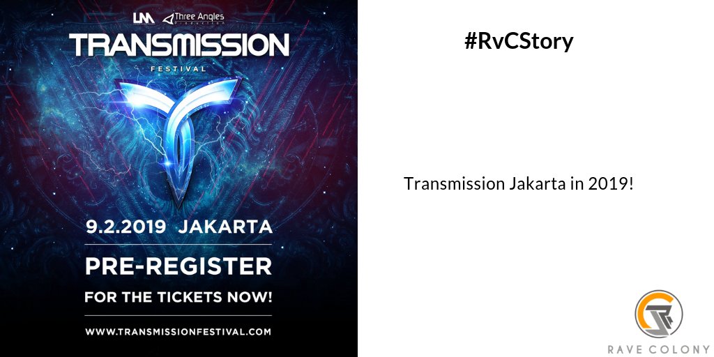 #RvCStory Transmission will be held on Jakarta next year. Are you ready?

Read more bit.ly/TransmissionJK…

#TMJKT19 #TranceFamily