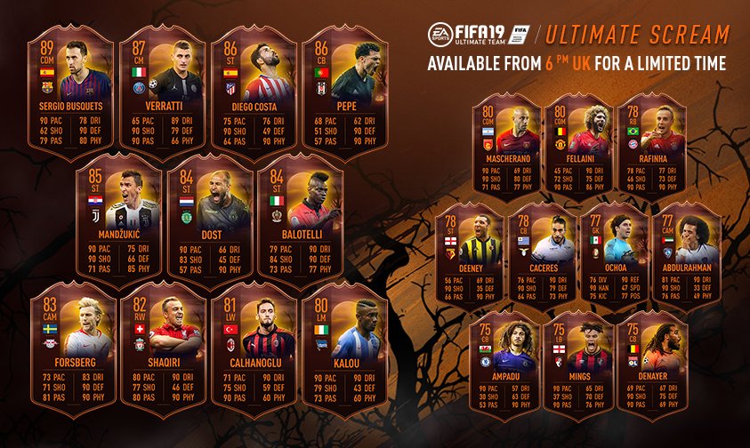 Nick28T's tweet photo. WE ARE LIVE!!!! 

Schedule:
- Huge #PMRTG pack opening for SCREAM PROMO
- POTM REUS
- FLASHBACK FRIDAY SBC again?!
- FUT DRAFT WIN, CLAIM PRIZE
- #FIFA19 HELL CHAMPS

https://t.co/qedHQbmPbm https://t.co/5fnrzbQX2g