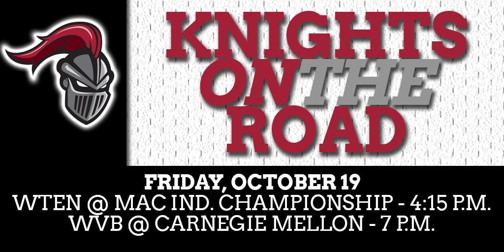 . <a href="/Arcadia_WVB/">Arcadia W Volleyball</a> and <a href="/Arcadia_Tennis/">Arcadia Tennis</a> are both in action on the road today! #KnightsontheRoad