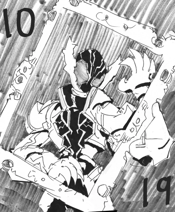 #inktober 19: Kamen Rider Rogue 