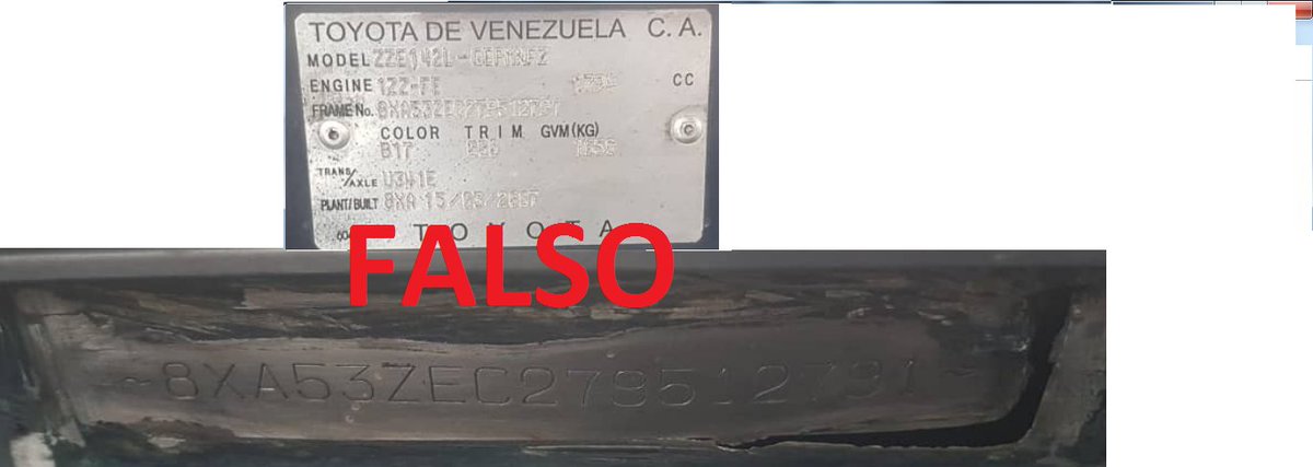 enlaccicpc_intt's tweet image. OFICINA  ENLACE #CICPC INTT,  luego de unas arduas pesquisas lograron el decomiso del siguiente vehículo el cual posee sus seriales Alterados, DUPLICANDO con un vehículo de iguales características (MOROCHO) @DouglasRicoVzla @anixosalaverria @PRENSACICPC @dnrhvehiculo