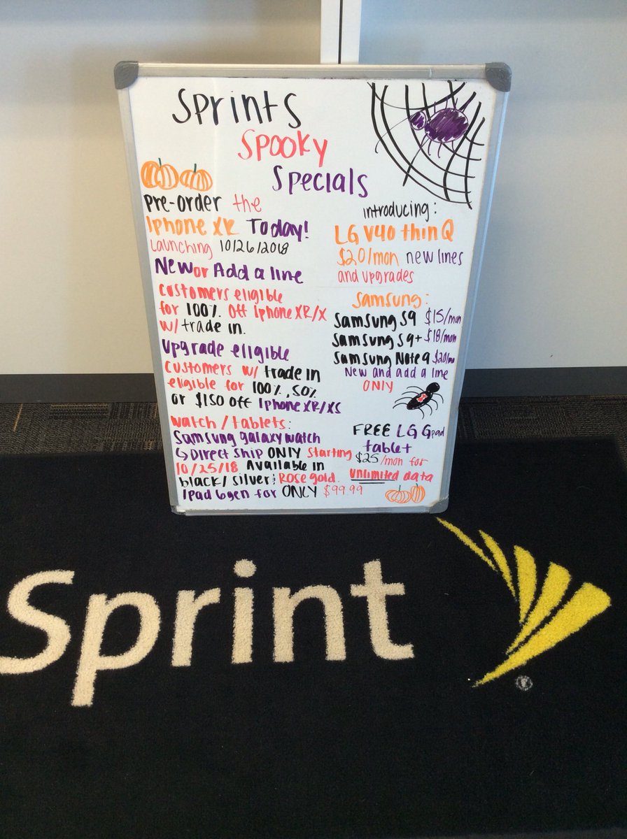SprintStoneVill's tweet photo. Come on in to Sprint at Stone Village and pre-order the iPhone XR TODAY!!!!!!!➡️📲❤️🧡💛💙💚😎
#new #iphone #sprint #stonevillage #tgif https://t.co/iOVWDaezXa