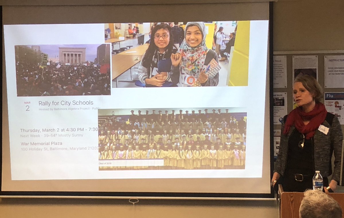 Unique in social studies that students develop their voice and learn to take action. Not as they leave 12th but as they enter pre-k, students learn to view the world with democratic dispositions and uphold the republic. 
Great stuff today from @MDSocialStudies at <a href="/MDCSStalk/">MDCSStalk</a>