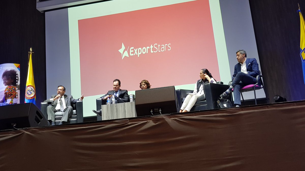 Oscar_BolanosC's tweet photo. Empresas exportadoras colombianas #ExportStars cuentan su experiencia de internacionalización a los Futuros Exportadores de Colombia en #FuturExpo @PROCOLOMBIACO https://t.co/2y2LYsjqnF