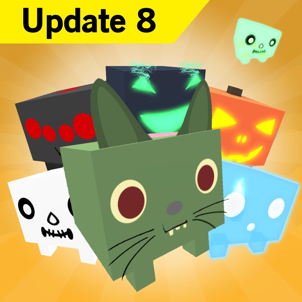 Big Games On Twitter Pet Simulator Update 8 Is Out Halloween Has Arrived 2 New Limited Time Eggs 10 New Limited Time Pets Limited - roblox pet simulator codes for update 10