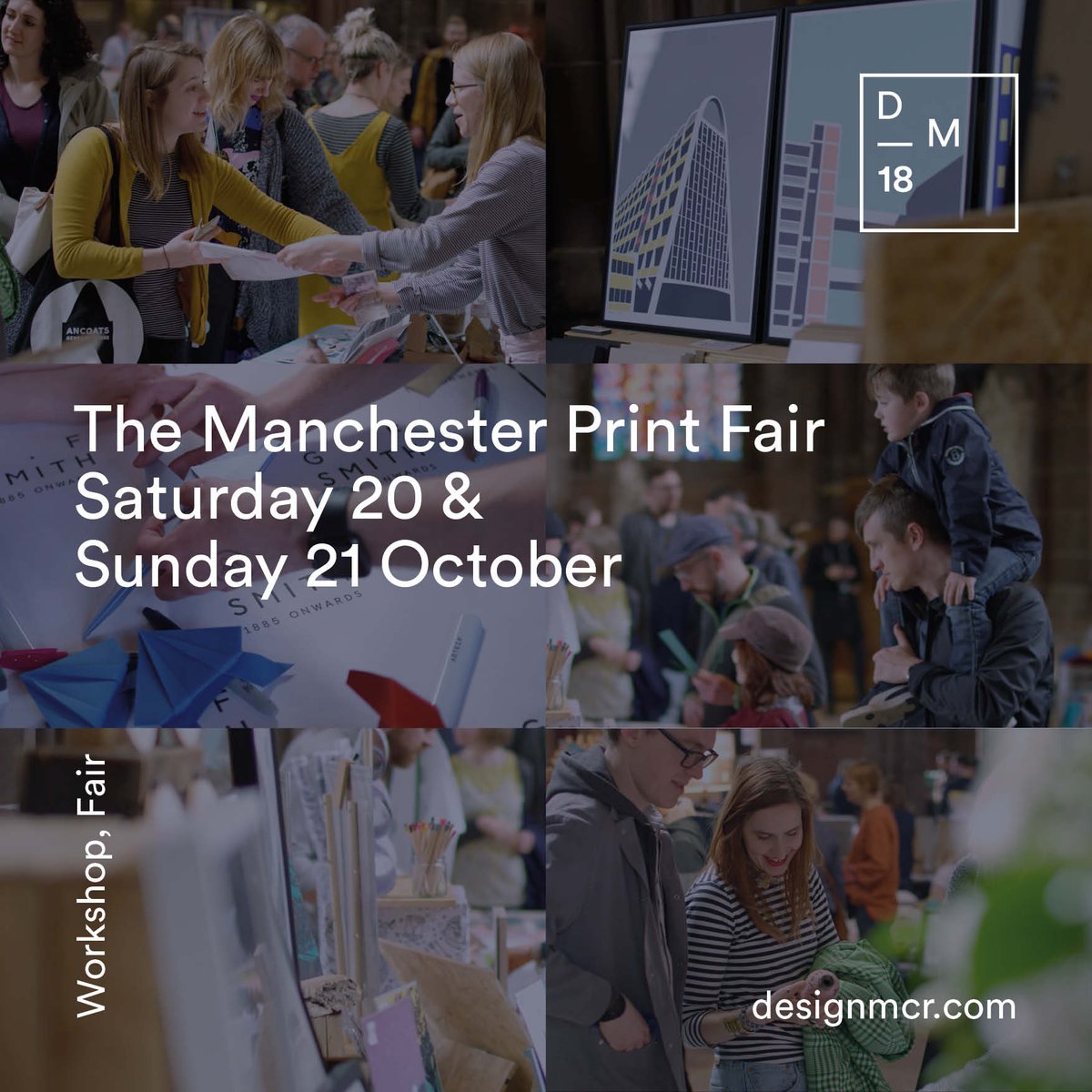 WhitworthArt's tweet photo. Who's joining us for @mcrprintfair this weekend?

Celebrating the best of design, illustration and independent publishing in the North West and beyond. Stalls from over 50 artists and designers and workshops from @GFSmithpapers and @FredAldous! Part of @designmcr #DM18. https://t.co/VjuNTtVuhP