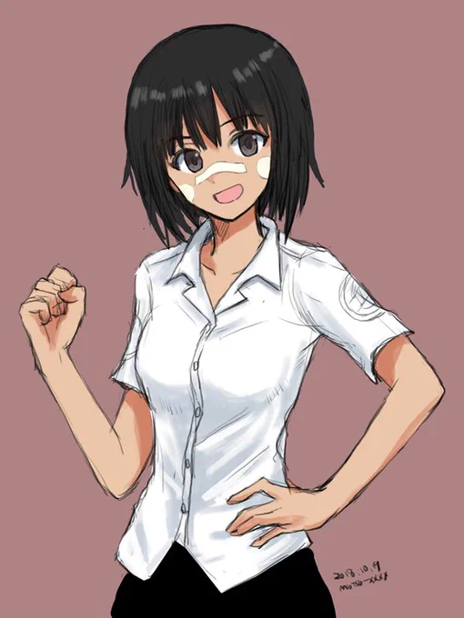 お題「アウン」 さん
#ガルパン版深夜のお絵描き60分一本勝負
#ガルパン版深夜のお絵描き60分一本勝負_20181019 