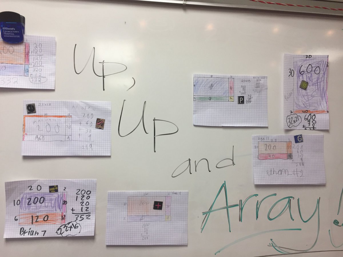 BarbieHart7's tweet image. UP, UP, and ARRAY!!!! So proud of these Array-Makers!!! #mathisart ⁦@ElementaryFord⁩ ⁦@GISDMath⁩ ⁦@JBMcMullenedu⁩