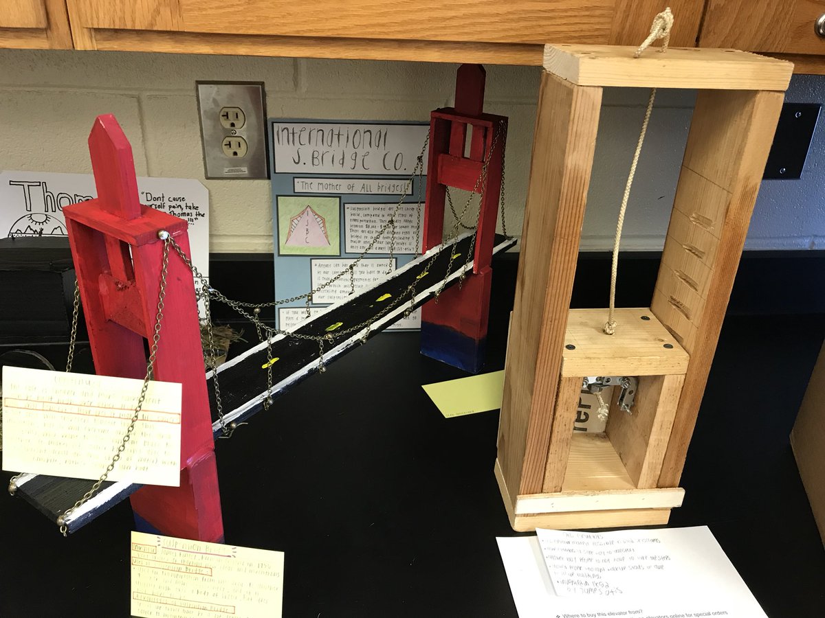 This year’s group of projects were outstanding! By researching and creating 3D models of inventions from the early 19th century, students studied the effects of the Industrial Revolution on the United States in this time period. #VisualHistory #WestJRocks